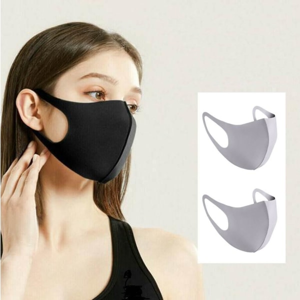 Munskydd Ansiktsmask Mask 2-pack GRÅ 8cbc | Fyndiq