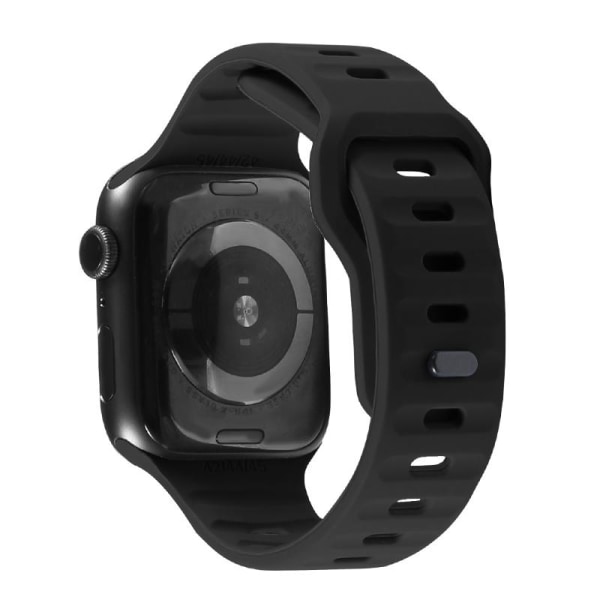 Apple Watch-kompatibelt armbånd SPORT Silikone SORT 38/40/41 mm Black