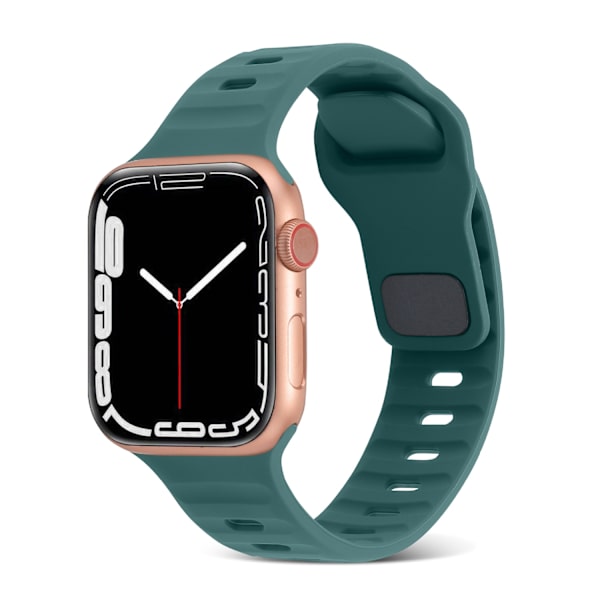 Apple Watch kompatibelt Armband SPORT Silikon OLIVGRÖN 42/44/45mm Oliv