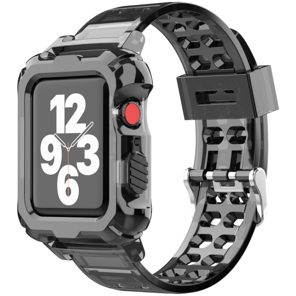 Apple Watch-kompatibelt armbånd TPU SORT 38/40/41 mm Black one size