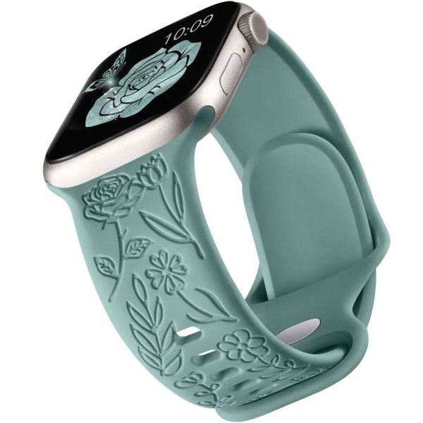 Apple Watch-kompatibelt armbånd Engrave OLIVE GREEN 38/40/41 mm Olive one size