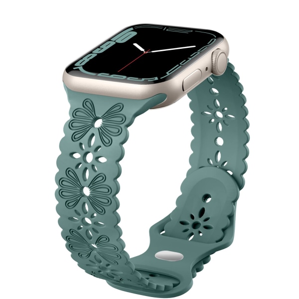 Smalt Apple Watch kompatibelt Armband SPETS NY GRÖN 38/40/41 mm Oliv one size