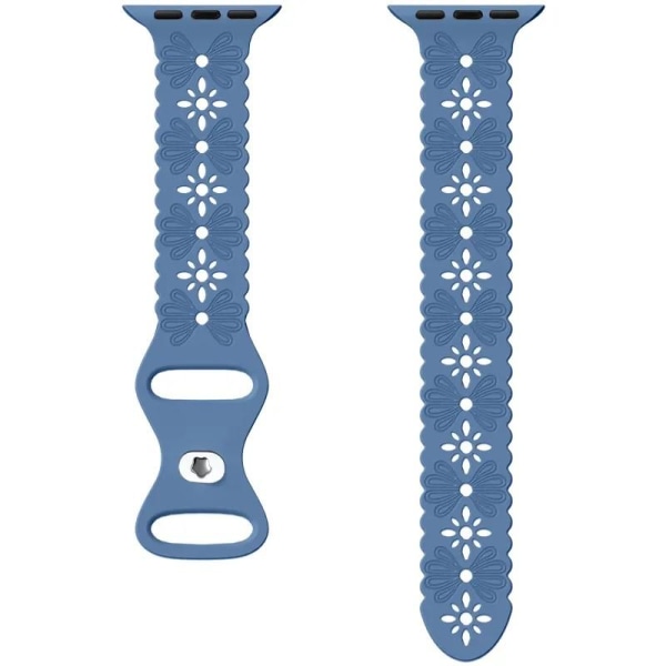 Smalt Apple Watch kompatibelt Armband SPETS NY BLUE 38/40/41 mm Blå one size