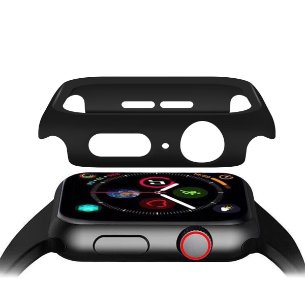 Full Cover Case til Apple Watch 1/2/3 hærdet glas 38mm SORT Black