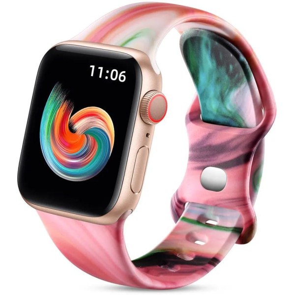 Apple Watch kompatibelt Armband Silikon SPACE 38/40/41 mm MultiColor L