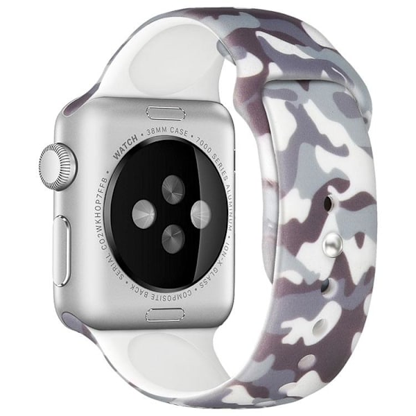Apple Watch kompatibelt Armband Silikon  KAMOFLAGE  42/44/45 mm multifärg L