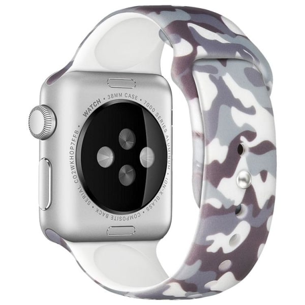 Apple Watch-kompatibelt armbånd Silikone CAMOFLAGE 42/44/45 mm Multicolor L