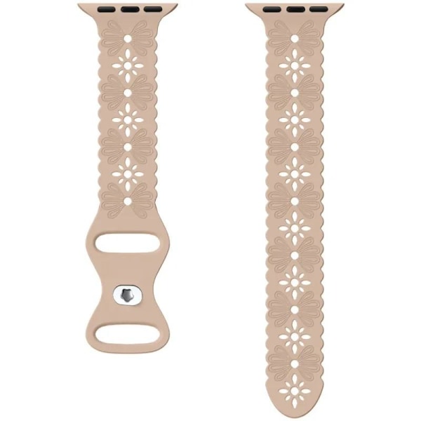 Slankt Apple Watch-kompatibelt armbånd SPETS NEW BEIGE 38/40/41 mm Beige one size