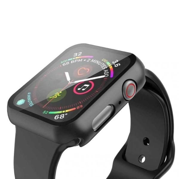 Heltäckande Skal till Apple Watch 4/5/6/SE Skärmskydd 40mm SVART Svart