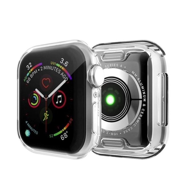 2-pack Heltäckande Skal till Apple Watch 4/5/6/SE Skärmskydd 44m Transparent