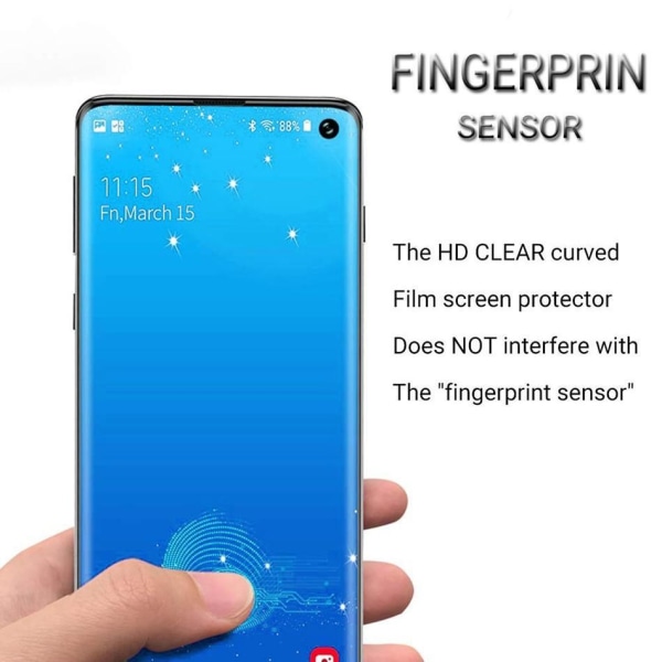 2-pack Samsung Galaxy S10 PREMIUM skärmskydd Härdat glas