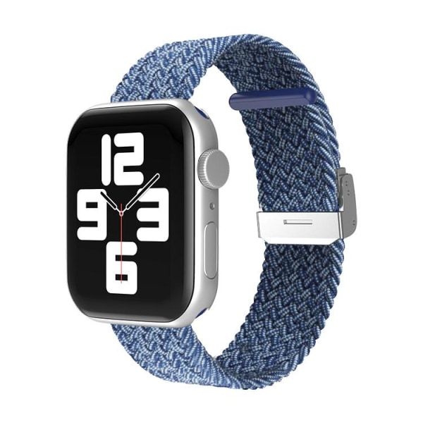 Apple Watch kompatibelt Armband Elastiskt  BLÅMETALLIC38/40/41mm Blå one size