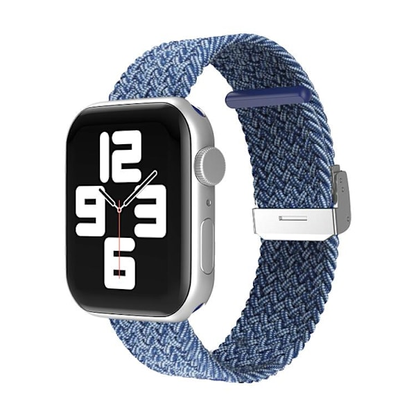 Apple Watch kompatibelt Armband Elastiskt  BLÅMETALLIC38/40/41mm Blue one size