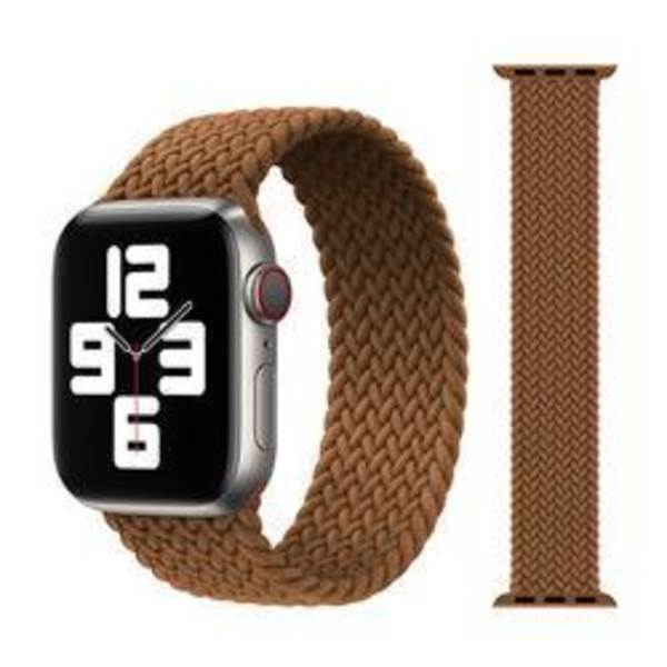 Apple Watch kompatibelt ARMBAND Elastiskt BRUN 42/44/45 mm Brown M