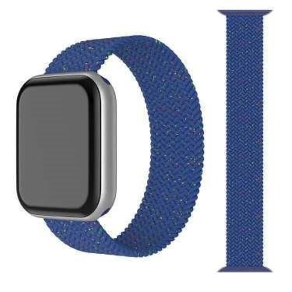 Apple Watch kompatibelt ARMBAND Elastiskt BLÅ STAR 38/40/41 mm Blue S