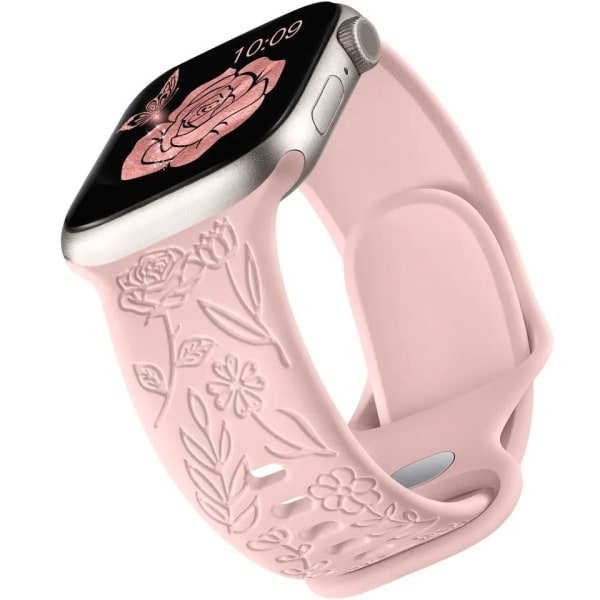 Apple Watch kompatibelt Armband Engrave ROSA  42/44/45/49 mm Pink one size