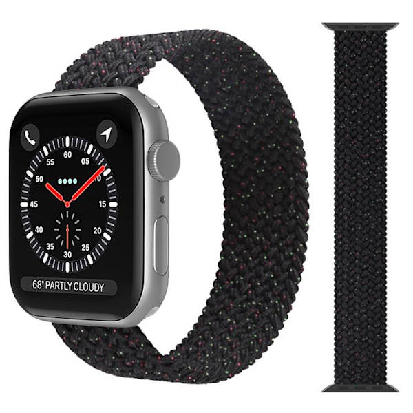 Apple Watch kompatibelt ARMBAND Elastiskt SVART STAR 38/40/41 mm Black S