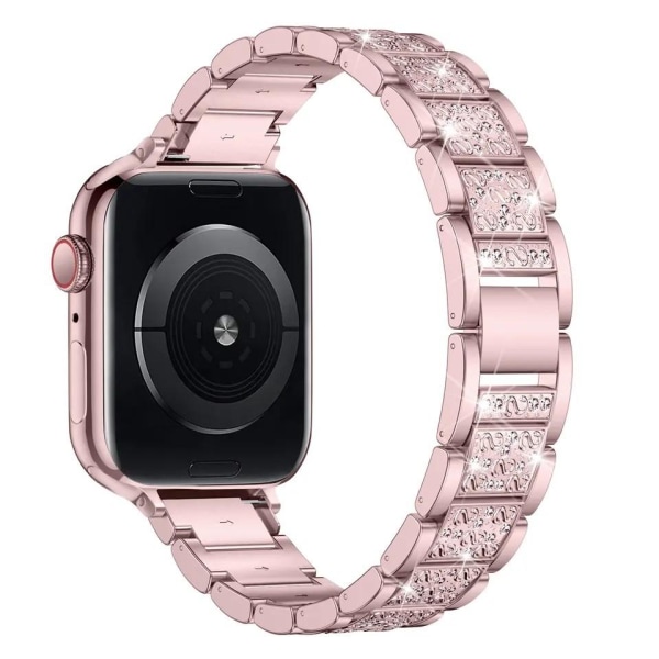 Apple Watch kompatibelt Armband Strass ROSÈGULD 38/40/41mm metall Pink gold