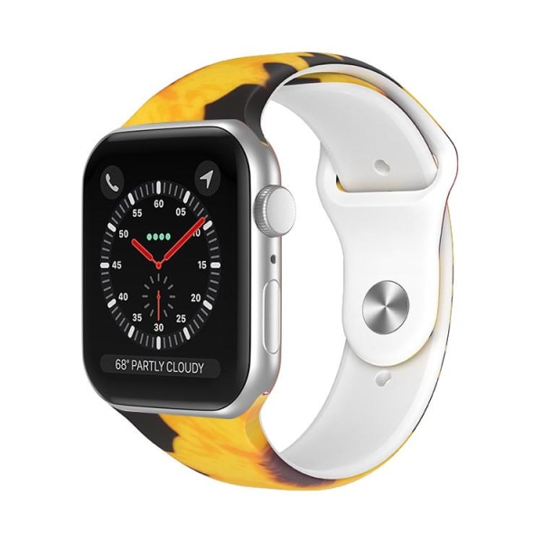 Apple Watch kompatibelt Armband Silikon  SUNFLOWER   42/44/45 mm multifärg L