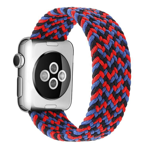 Apple Watch-kompatibelt ARMBÅND Elastik SORT / BLÅ / RØD 38/40/41 MultiColor L