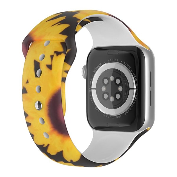 Apple Watch kompatibelt Armband Silikon Sunflower 38/40/41 mm multifärg L