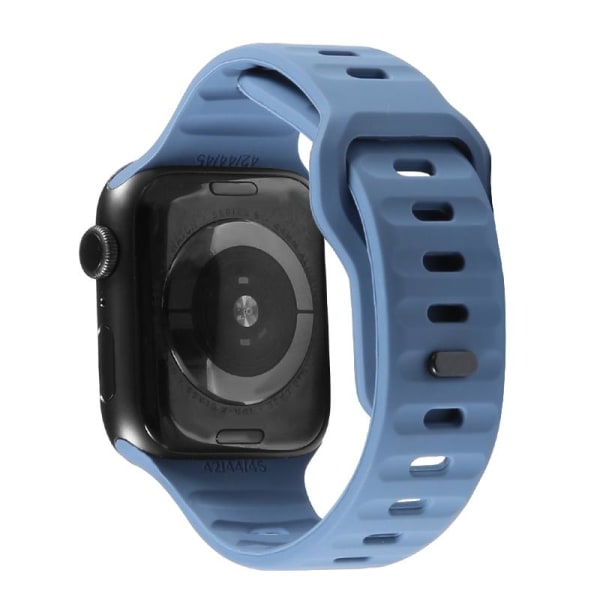 Apple Watch kompatibelt Armband SPORT Silikon  DIMBLÅ 42/44/45mm Blå