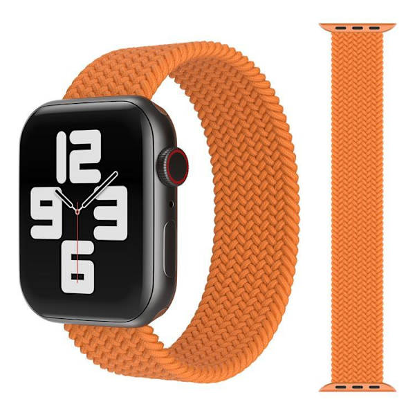 Apple Watch kompatibelt ARMBAND Elastiskt ORANGE 42/44/45 mm Orange L