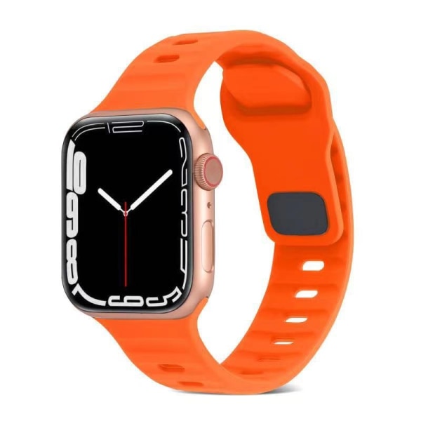 Apple Watch-kompatibelt armbånd SPORT Silikone ORANGE 42/44/45 mm Orange