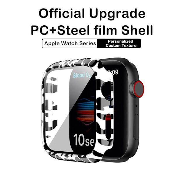 Heltäckande Skal till Apple Watch 4/5/6/SE Härdat glas 40mm LEOPARD Brown