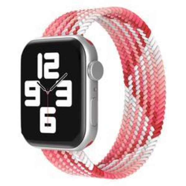 Apple Watchin kanssa yhteensopiva rannerengas Elastic ROSE WHITE 38/40/41 mm Pink S