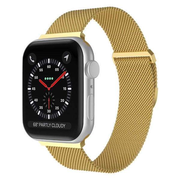 Apple Watch-kompatibelt armbånd Milanese Loop GULD 42/44/45/49 mm Gold
