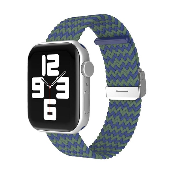 Apple Watchin kanssa yhteensopiva ranneke Elastinen SININEN / VIHREÄ 42/44/45 mm Blue one size