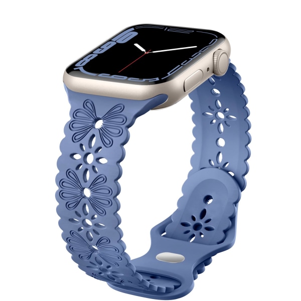 Apple Watch-kompatibelt armbånd SPETS NYHED BLÅ 42/44/45/49 mm Blue one size