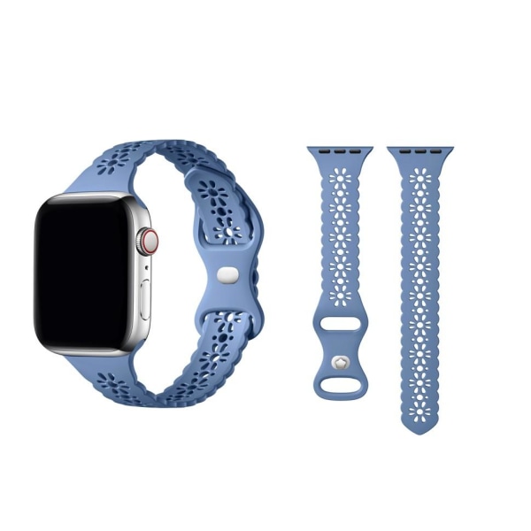 Slankt Apple Watch-kompatibelt armbånd SPETS BLÅ 38/40/41 mm Blue one size