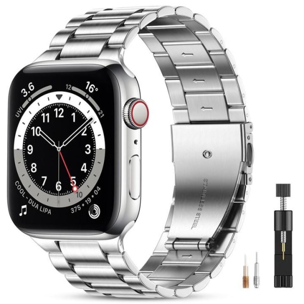 Apple Watchin kanssa yhteensopiva metallirannekoru SILVER 38/40/41mm Silver