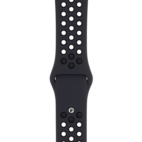 Apple Watch kompatibelt Sport Armband Silikon SVART/SVART 38/40/ Black S