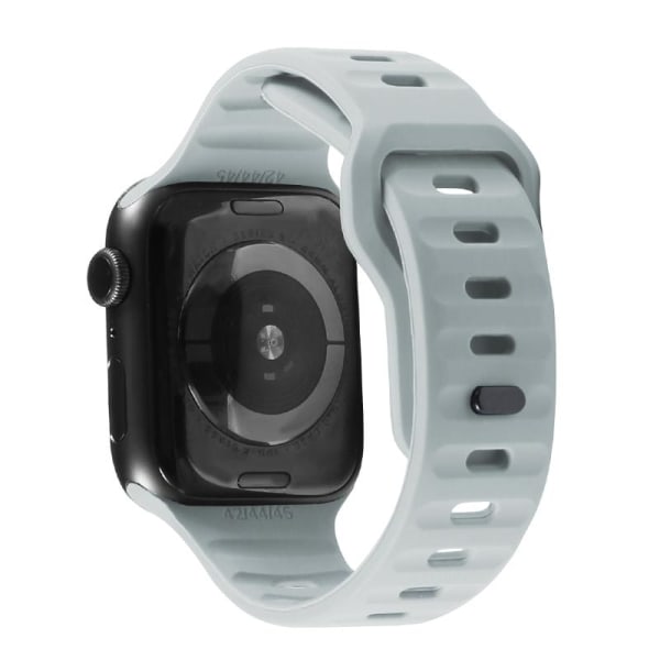 Apple Watch-kompatibelt armbånd SPORT Silikone LYSGRÅ 38/40/41 mm Graphite grey