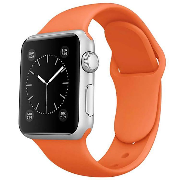 Apple Watch kompatibelt Armband Silikon ORANGE 38/40/41 mm Orange L