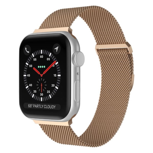 Apple Watch-kompatibelt armbånd Milanese Loop ROSE GOLD 42/44/45 Pink gold