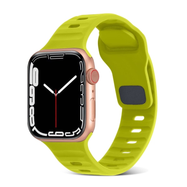 Apple Watch kompatibelt Armband SPORT Silikon NEONGRÖN 42/44/45mm Ljusgrön