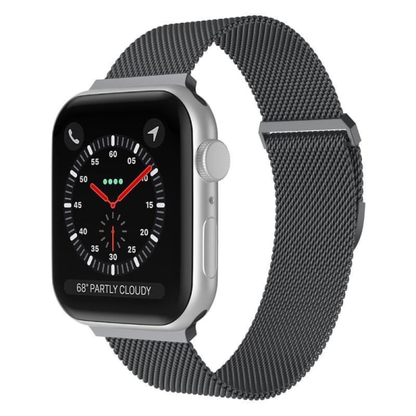 Apple Watch kompatibelt Armband Milanese Loop BLÅ GRÅ 38/40/41 m Grafitblå