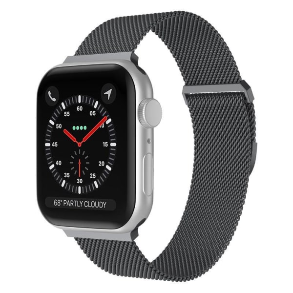 Apple Watch kompatibelt Armband Milanese Loop BLÅ GRÅ 38/40/41 mm metall Grafitblå