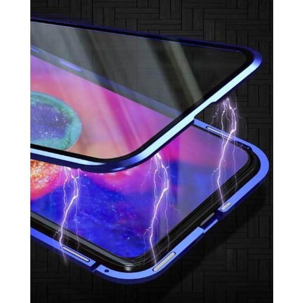 iPhone 11 Pro MAX  Magnetiskt skal Härdat glas 360° skydd BLÅ