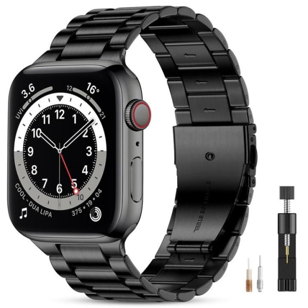 Apple Watch-kompatibelt armbånd Metal SORT 38/40/41 mm Black