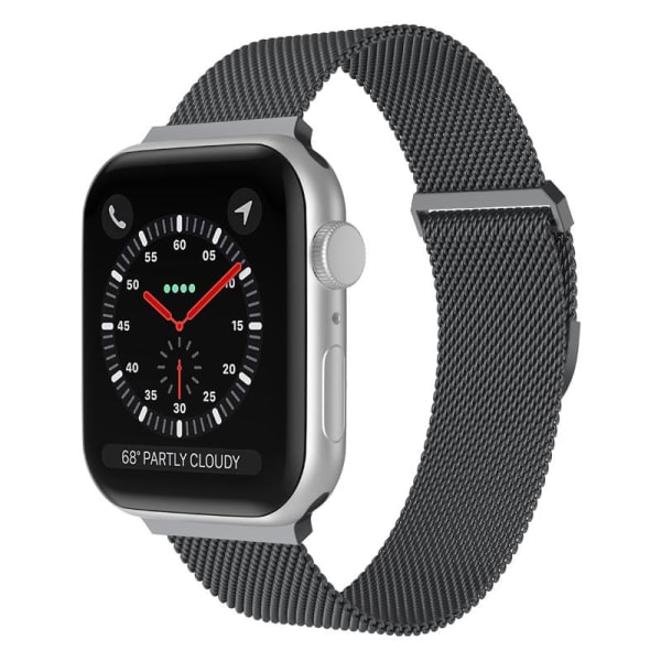 Apple Watch kompatibelt Armband Milanese Loop BLÅ GRÅ 42/44/45mm Grafitblå