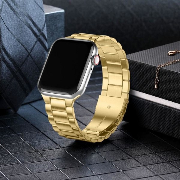 Apple Watch-kompatibelt armbånd Metal GULD 42/44/45/49 mm Gold