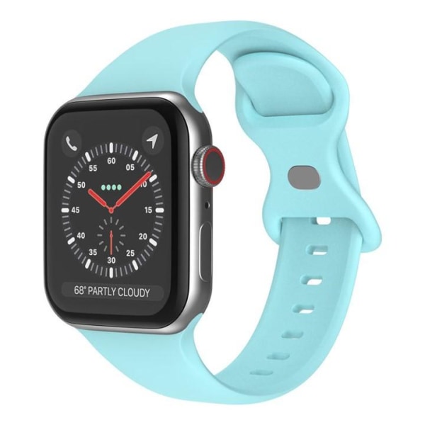 Apple Watch -yhteensopiva rannekoru silikoni SAPPHIRE BLUE 38/40/41 mm LightBlue L