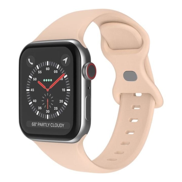 Apple Watch -yhteensopiva rannekoru, silikoni VAALEEN PINKKI 38/40/41 mm LightPink L