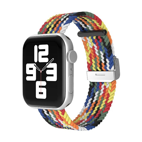Apple Watch kompatibelt Armband Elastiskt  RAINBOW 38/40/41mm Multicolor one size