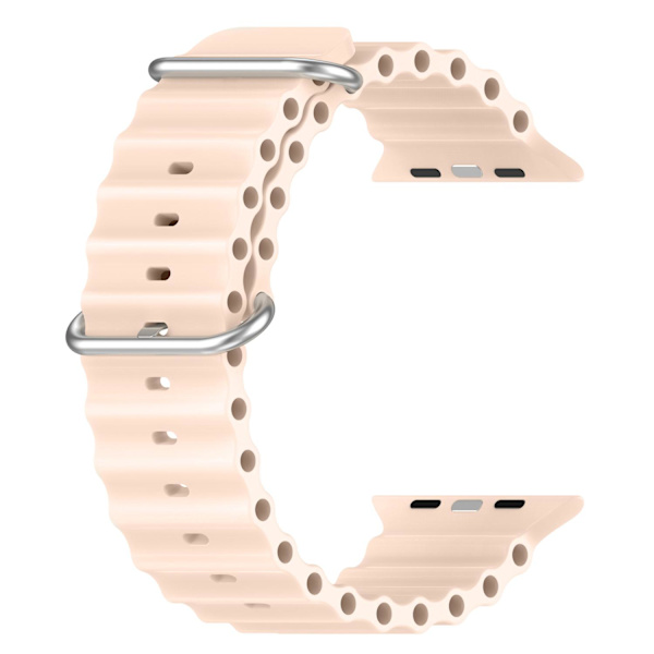 Apple Watch kompatibelt Wave Armband Silikon ROSA 38/40/41mm Rosa